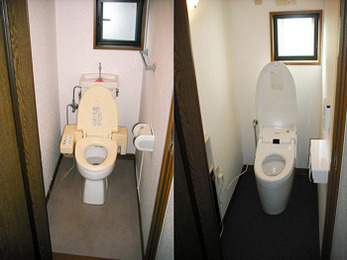 便器まわりをスッキリさせたい!ご要望に応じたトイレ空間に。