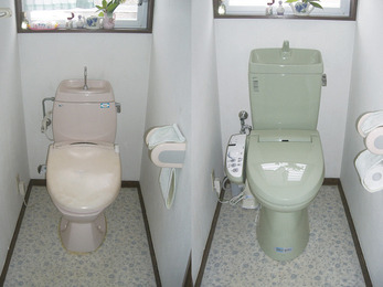 フェア特価品がきっかけで便器を取替えることに。