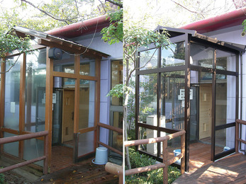 アルミの骨組にしてシロアリ対策も万全に。