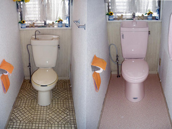 故障のついでに快適空間作りトイレリフォーム