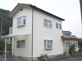 カビと藻を一掃。水性セラミシリコンで塗替。