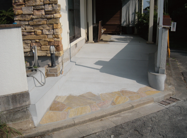 岩国市、駐車場施工例01